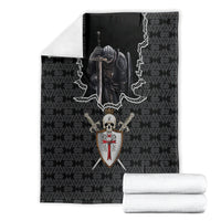 personalised-knights-templar-warrior-skull-blanket