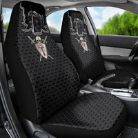 Personalised Knights Templar Warrior Skull Car Seat Cover - Wonder Print Shop