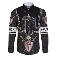 Personalised Knights Templar Warrior Skull Family Matching Tank Maxi Dress and Hawaiian Shirt - Wonder Print Shop