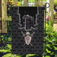 Personalised Knights Templar Warrior Skull Garden Flag - Wonder Print Shop