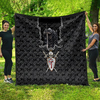 Personalised Knights Templar Warrior Skull Quilt - Wonder Print Shop
