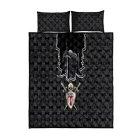 Personalised Knights Templar Warrior Skull Quilt Bed Set - Wonder Print Shop