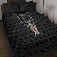 Personalised Knights Templar Warrior Skull Quilt Bed Set - Wonder Print Shop