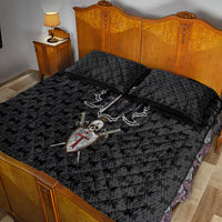 Personalised Knights Templar Warrior Skull Quilt Bed Set - Wonder Print Shop