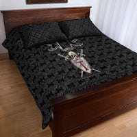 Personalised Knights Templar Warrior Skull Quilt Bed Set - Wonder Print Shop