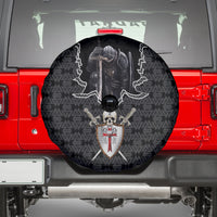 Personalised Knights Templar Warrior Skull Spare Tire Cover - Wonder Print Shop