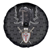 Personalised Knights Templar Warrior Skull Spare Tire Cover - Wonder Print Shop