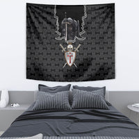 Personalised Knights Templar Warrior Skull Tapestry - Wonder Print Shop