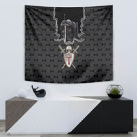 Personalised Knights Templar Warrior Skull Tapestry - Wonder Print Shop