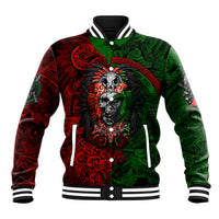 Skulls Aztec Warriors Baseball Jacket - Wonder Print Shop