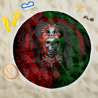Skulls Aztec Warriors Beach Blanket - Wonder Print Shop
