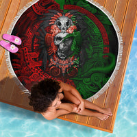 Skulls Aztec Warriors Beach Blanket - Wonder Print Shop