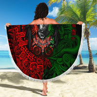 Skulls Aztec Warriors Beach Blanket - Wonder Print Shop