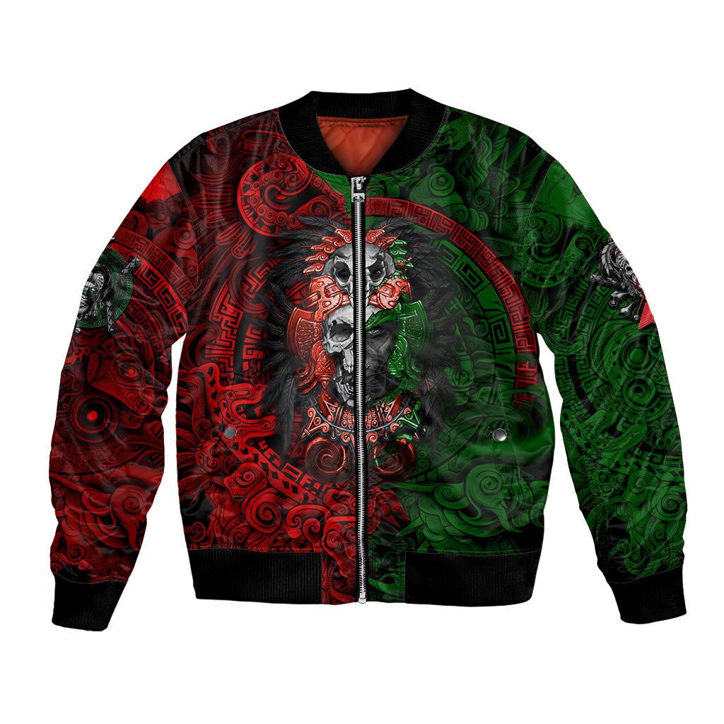 Skulls Aztec Warriors Bomber Jacket - Wonder Print Shop