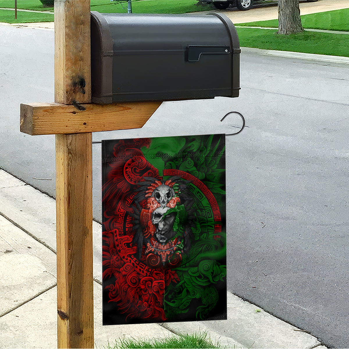 Skulls Aztec Warriors Garden Flag - Wonder Print Shop