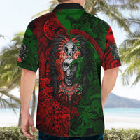 Skulls Aztec Warriors Hawaiian Shirt - Wonder Print Shop
