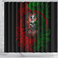skulls-aztec-warriors-shower-curtain