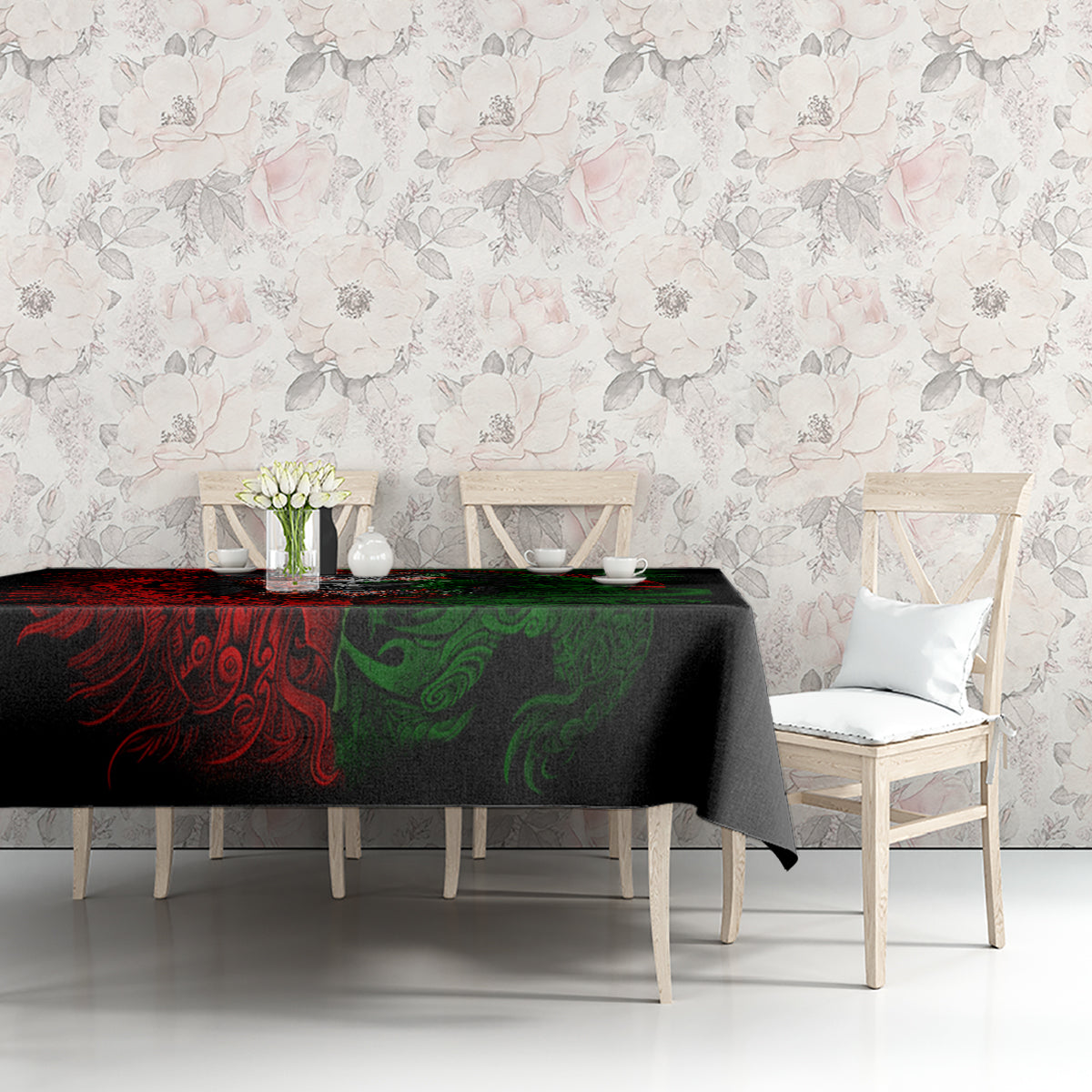 Skulls Aztec Warriors Tablecloth - Wonder Print Shop