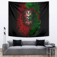 Skulls Aztec Warriors Tapestry - Wonder Print Shop