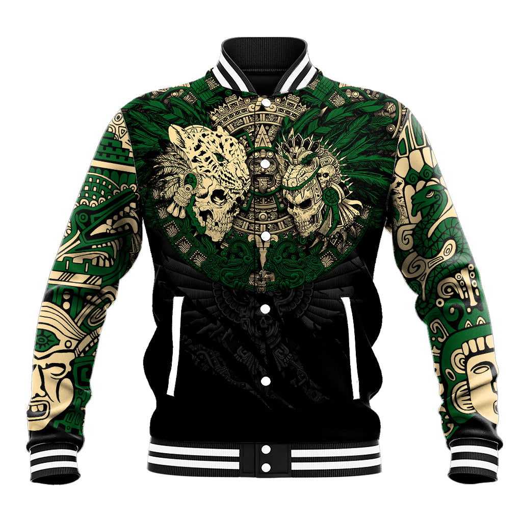 Aztec Warrior Skulls Baseball Jacket - Wonder Print Shop