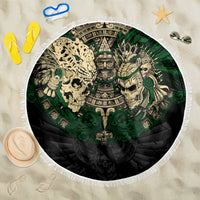 Aztec Warrior Skulls Beach Blanket - Wonder Print Shop
