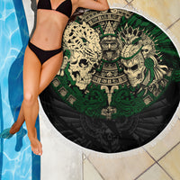 Aztec Warrior Skulls Beach Blanket - Wonder Print Shop