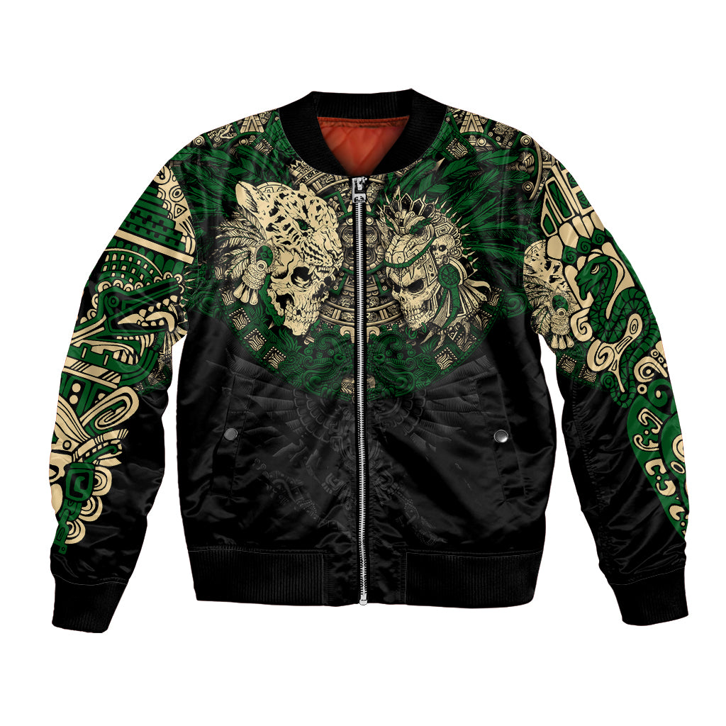 Aztec Warrior Skulls Bomber Jacket - Wonder Print Shop