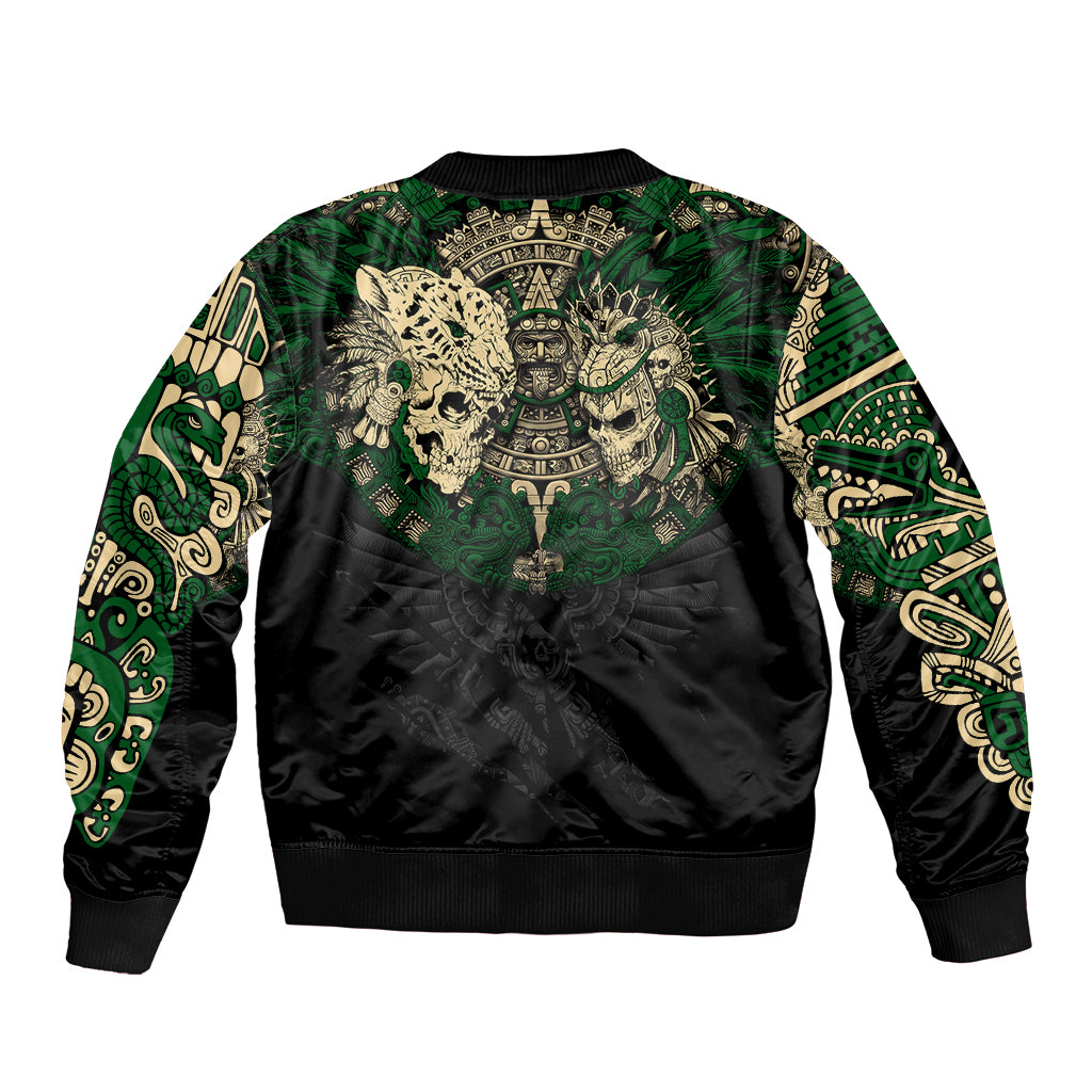 Aztec Warrior Skulls Bomber Jacket - Wonder Print Shop