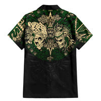 Aztec Warrior Skulls Family Matching Mermaid Dress and Hawaiian Shirt - Wonder Print Shop