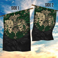 Aztec Warrior Skulls Garden Flag - Wonder Print Shop