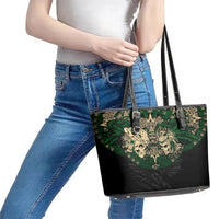 Aztec Warrior Skulls Leather Tote Bag - Wonder Print Shop