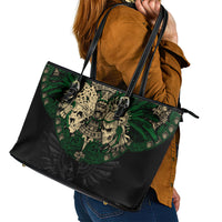 Aztec Warrior Skulls Leather Tote Bag - Wonder Print Shop