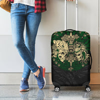 Aztec Warrior Skulls Luggage Cover - Wonder Print Shop