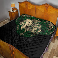 Aztec Warrior Skulls Quilt - Wonder Print Shop