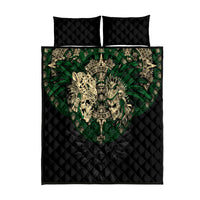 Aztec Warrior Skulls Quilt Bed Set - Wonder Print Shop