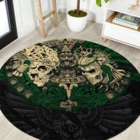 aztec-warrior-skulls-round-carpet