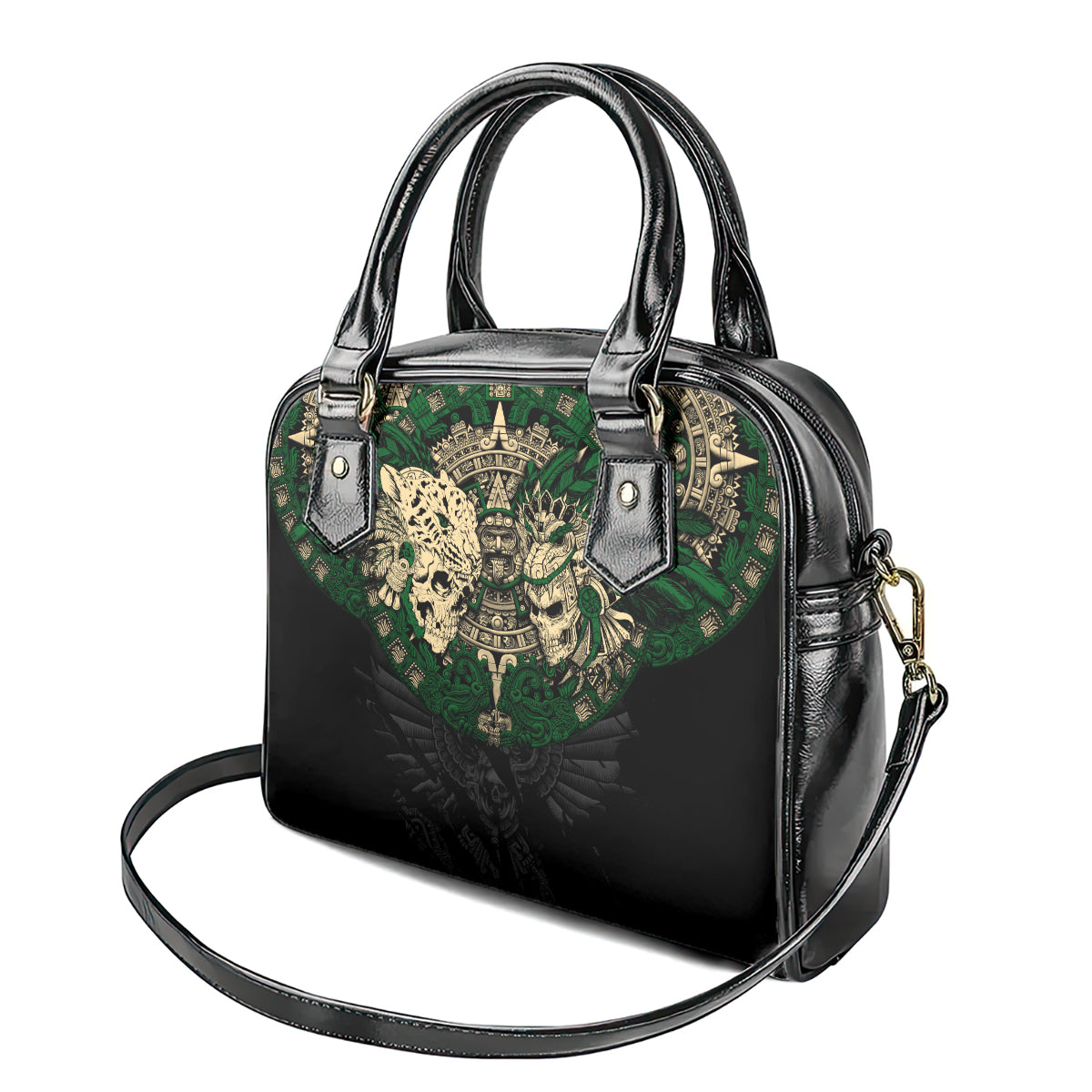aztec-warrior-skulls-shoulder-handbag