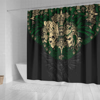 aztec-warrior-skulls-shower-curtain