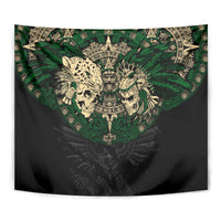 Aztec Warrior Skulls Tapestry - Wonder Print Shop