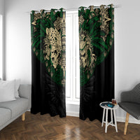 Aztec Warrior Skulls Window Curtain - Wonder Print Shop