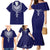 Printed Dashiki African Family Matching Mermaid Dress and Hawaiian Shirt Blue - Wonder Print Shop