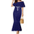 Printed Dashiki African Family Matching Mermaid Dress and Hawaiian Shirt Blue - Wonder Print Shop