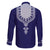Printed Dashiki African Family Matching Puletasi and Hawaiian Shirt Blue - Wonder Print Shop
