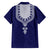 Printed Dashiki African Family Matching Short Sleeve Bodycon Dress and Hawaiian Shirt Blue - Wonder Print Shop