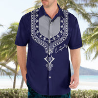 Printed Dashiki African Hawaiian Shirt Blue - Wonder Print Shop