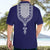 Printed Dashiki African Hawaiian Shirt Blue - Wonder Print Shop