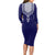 Printed Dashiki African Long Sleeve Bodycon Dress Blue - Wonder Print Shop