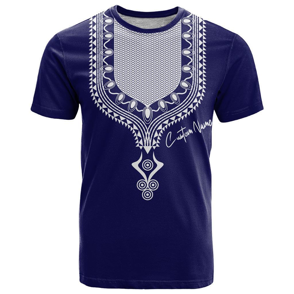 Printed Dashiki African T Shirt Blue - Wonder Print Shop