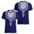 Printed Dashiki African Women V Neck T Shirt Blue - Wonder Print Shop