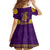 Anubis and Horus Family Matching Long Sleeve Bodycon Dress and Hawaiian Shirt Egyptian God Purple